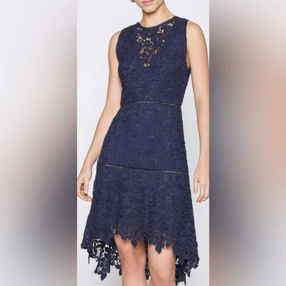 chinese dress ladies Jolie Moi Flare Sleeved Lace Midi Dress Navy – Jolie Moi Retail